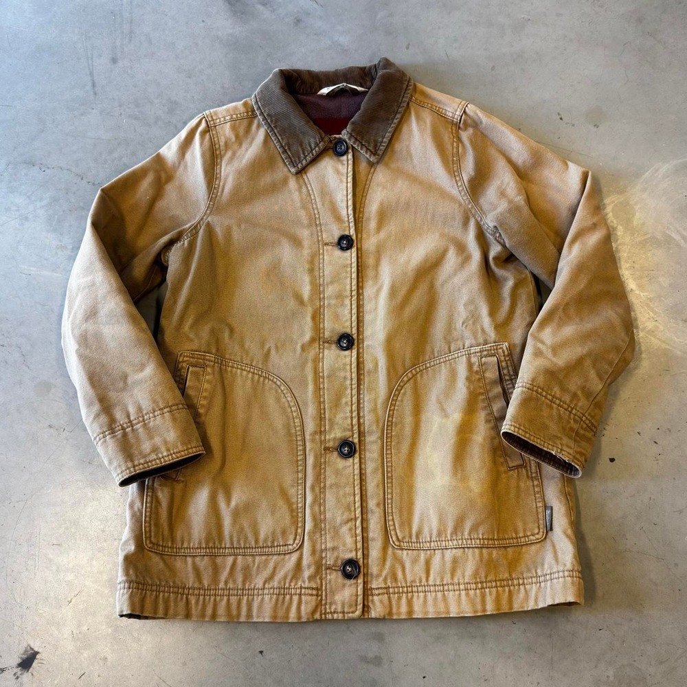 Vintage woolrich women's faded canvas lined chore jacket - Picture 1 of 6
